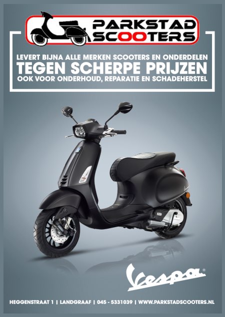 Advertentie Parkstad Scooters – scooter reparatie, schadeherstel en verkoop in Landgraaf